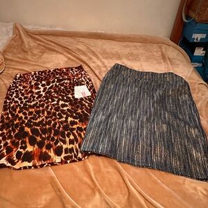 Lularoe Cassie Lot of 2 Skirts M NWT